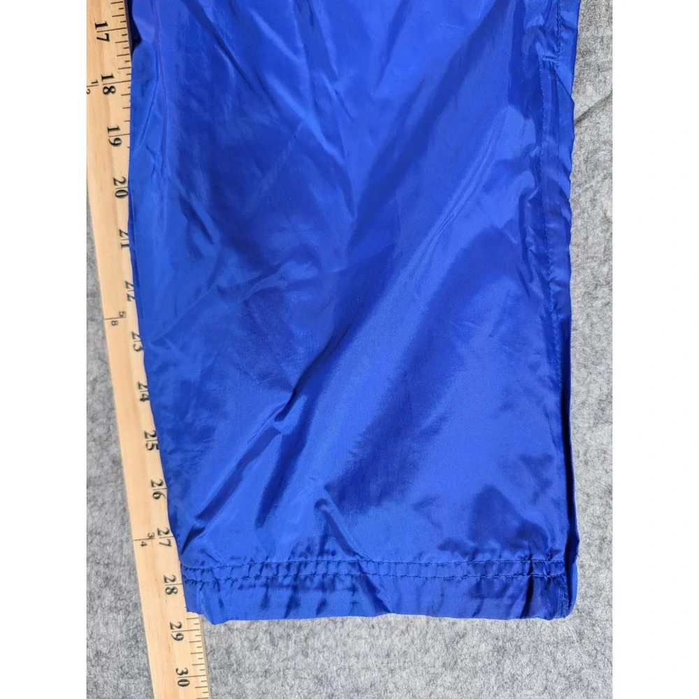 Adidas Team Vintage Nylon Wind Pants Royal Blue Track Pants Embroidered‎ Logo M